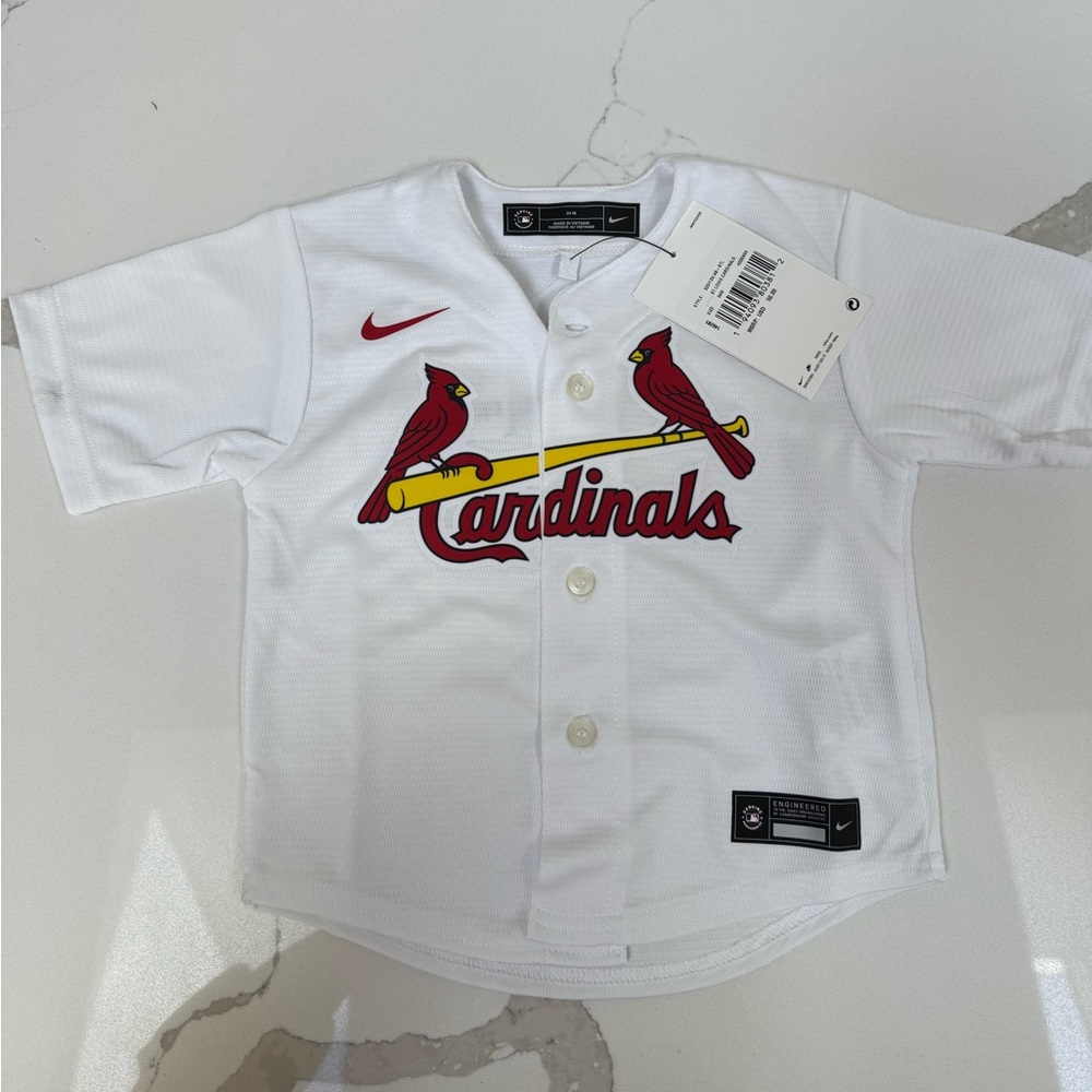 Nike Infant Cardinals White Jersey - 24 Months - Picture 2 of 3